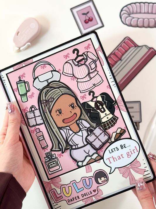 Free Lulu Paper Dolls Blind Bag Templates