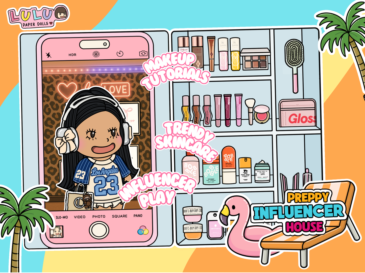 Influencer House Printable Template (Digital PDF Only)