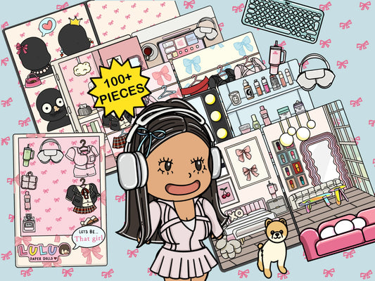 That Girl Aesthetic Printable Template (Digital PDF only)