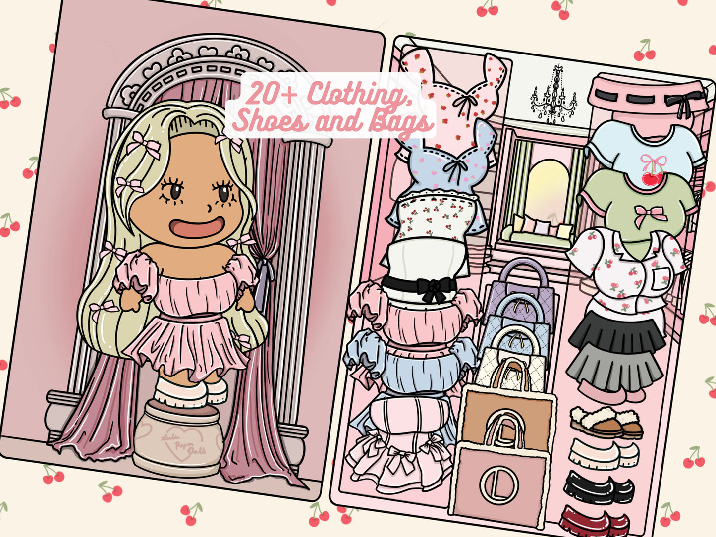Coquette Diaries Printable Template (Digital PDF only)
