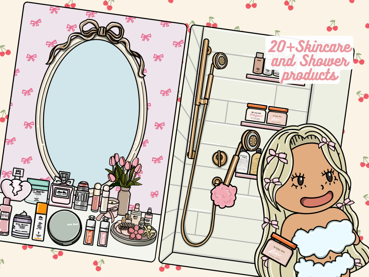 Coquette Diaries Printable Template (Digital PDF only)