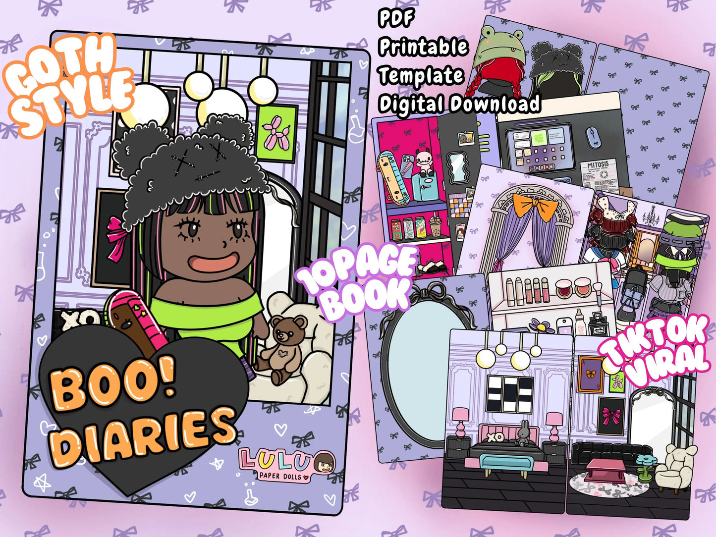 Boo Dairies Printable Template