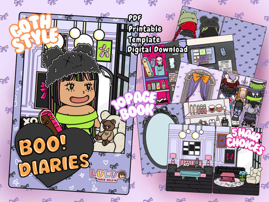 Boo Dairies Printable Template (Digital PDF only)
