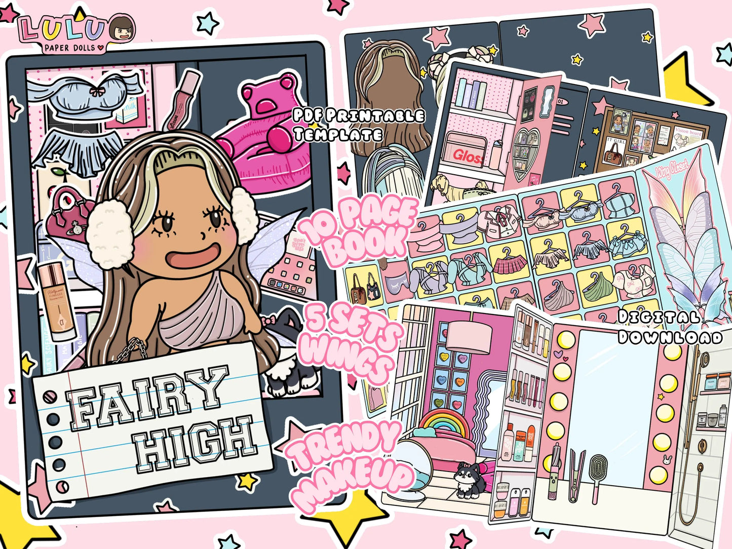 Fairy High Printable Template