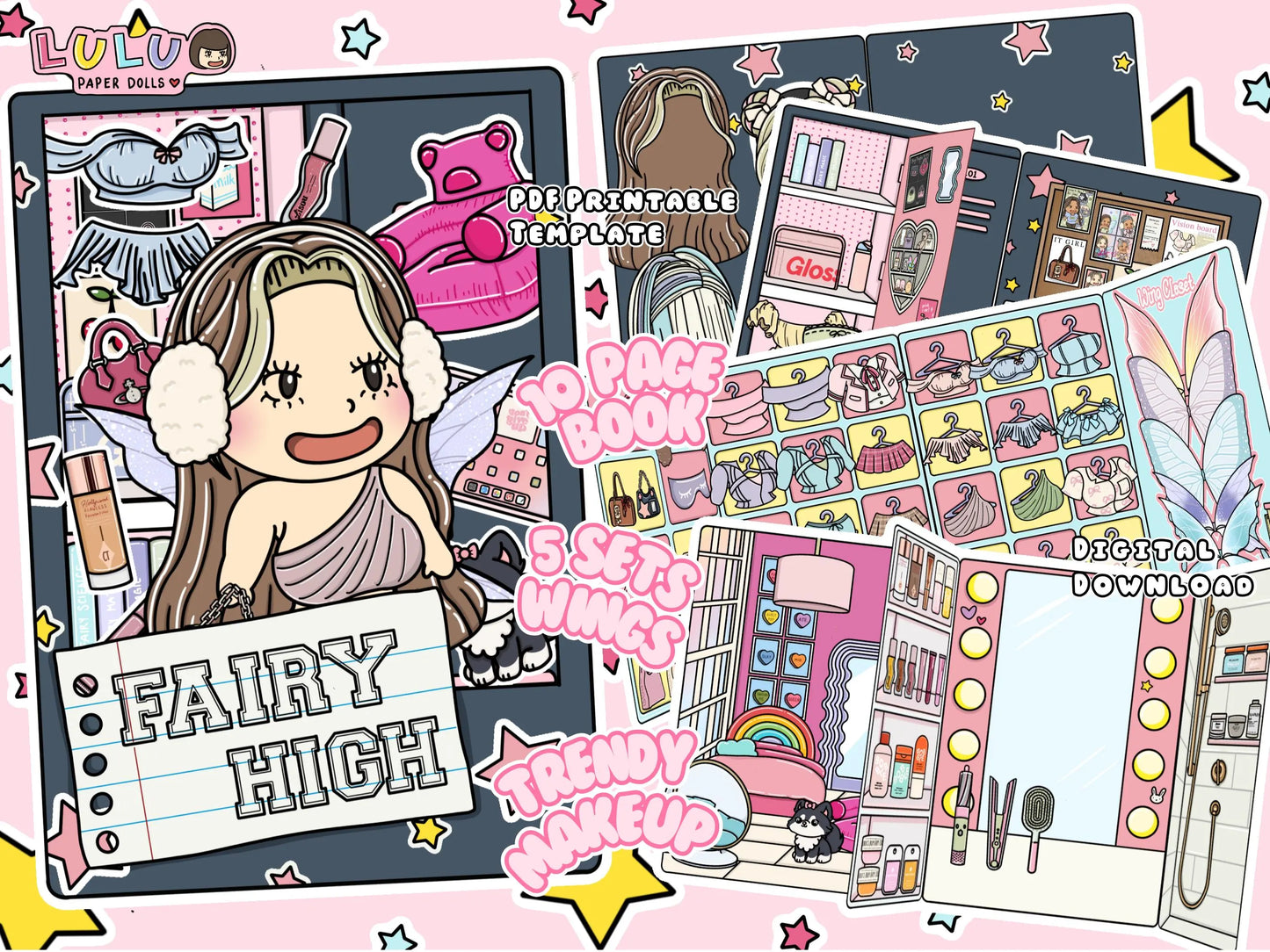 Fairy High Printable Template
