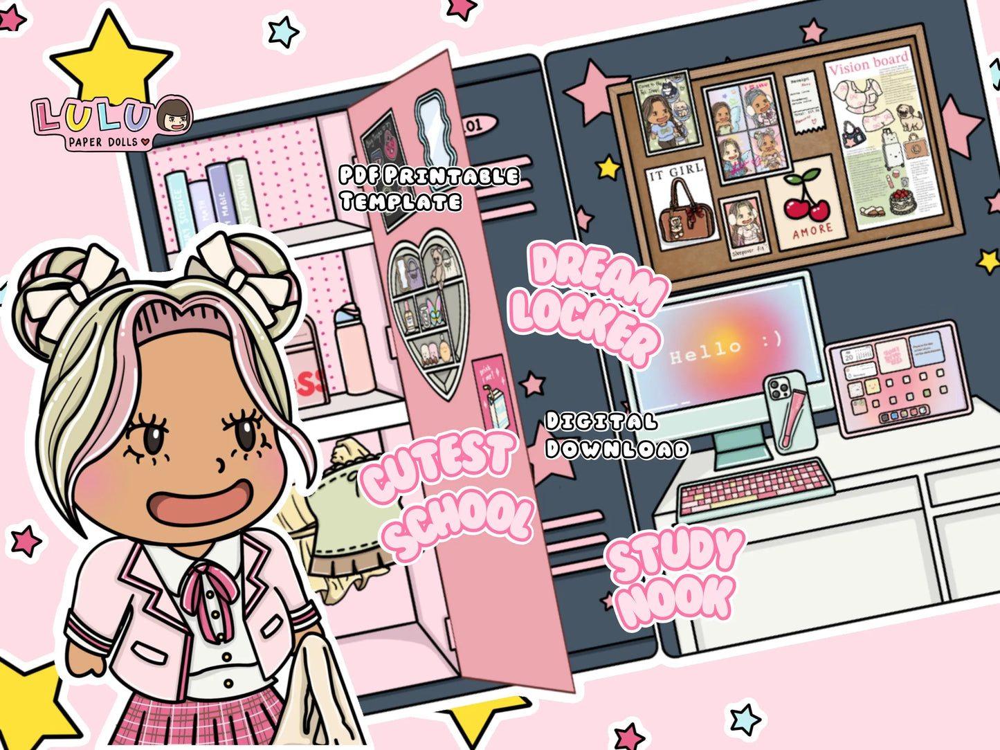 Fairy High Printable Template
