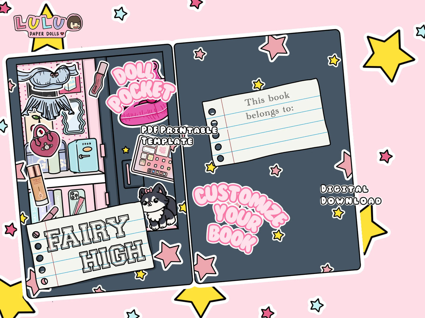 Fairy High Printable Template