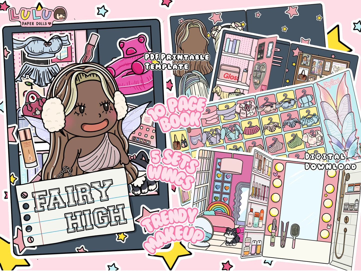 Fairy High Printable Template