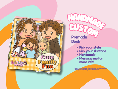 CUSTOM Handmade Paperdoll Book