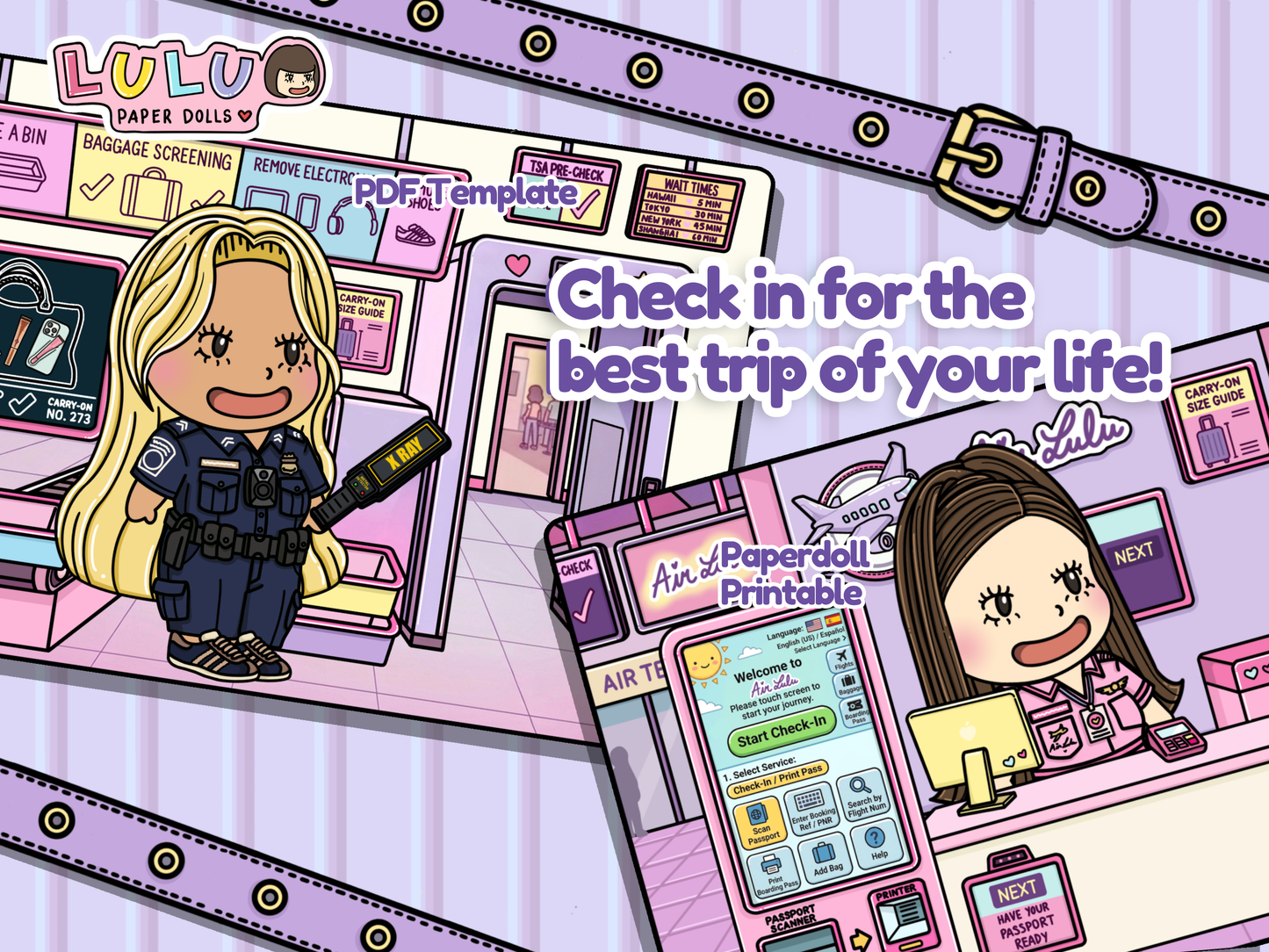 Air Lulu Printable Template (Digital PDF Only)