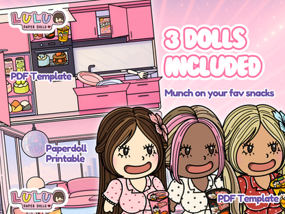 KPop Dollz Printable Template (Digital PDF Only)