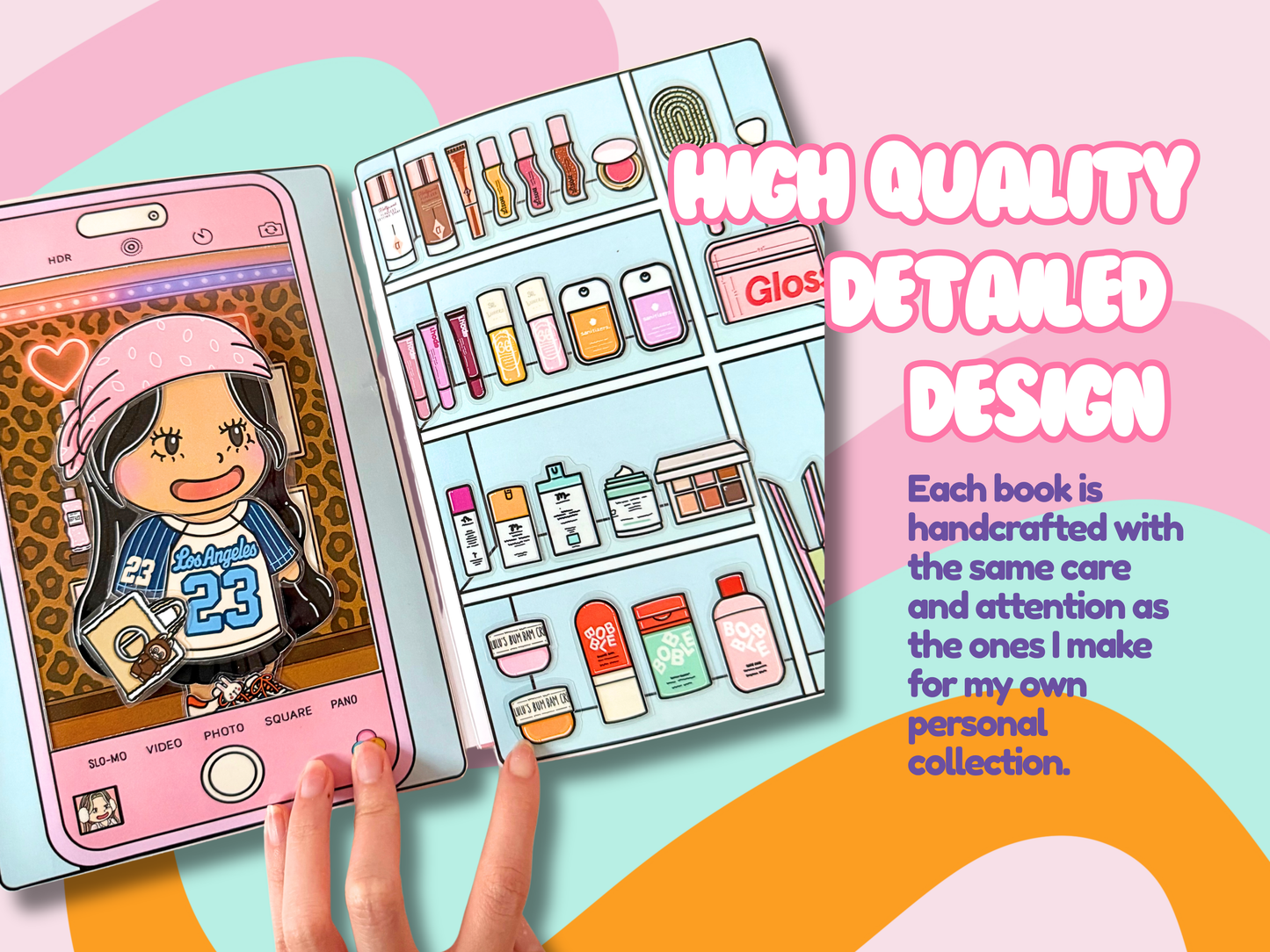 CUSTOM Handmade Paperdoll Book