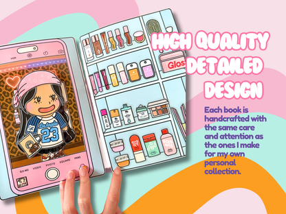 CUSTOM Handmade Paperdoll Book