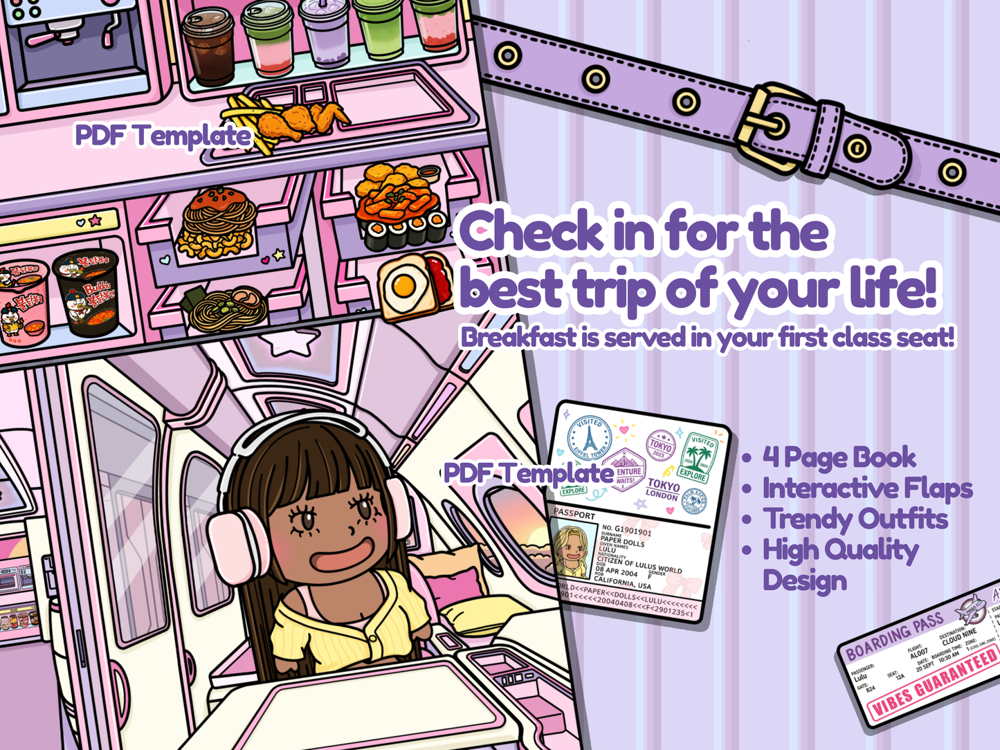 Air Lulu Printable Template (Digital PDF Only)