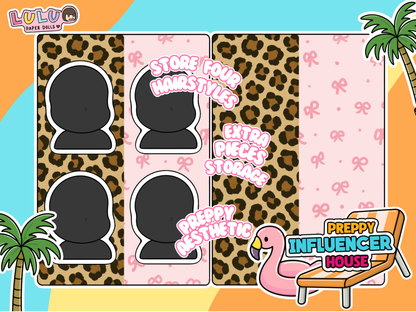 Influencer House Printable Template (Digital PDF Only)