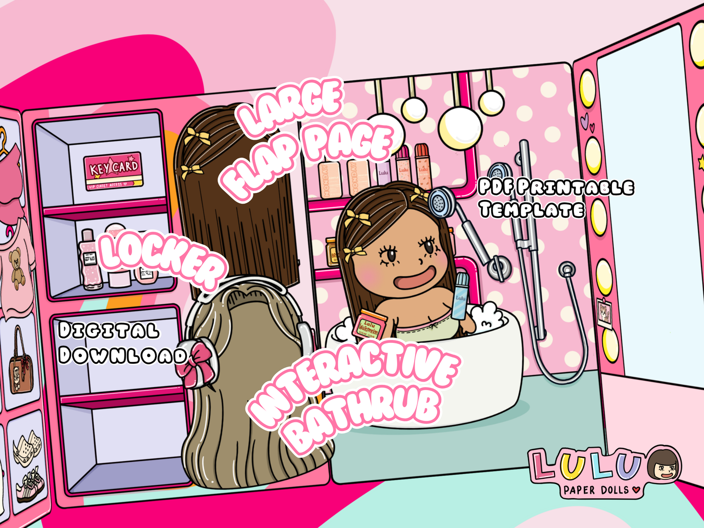 Lulu's World  Printable Template (Digital PDF Only)
