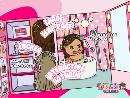 Lulu's World  Printable Template (Digital PDF Only)