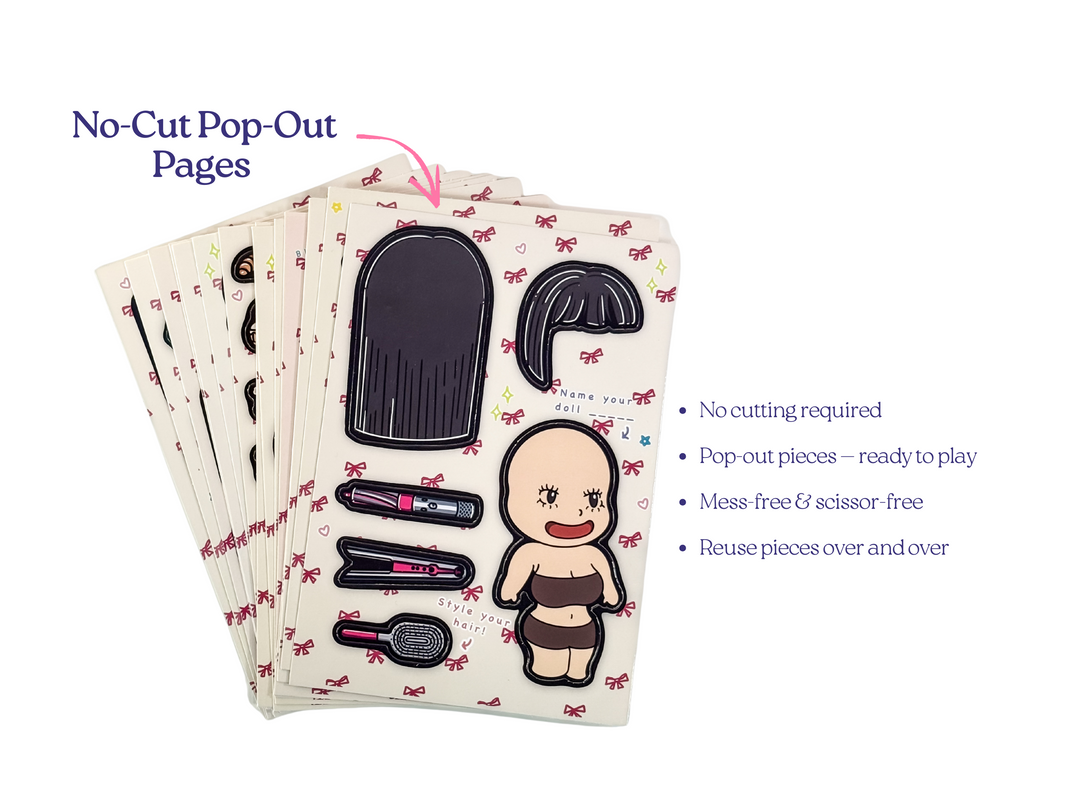 Premade Paper Doll Book Kits – Lulu Paper Dolls