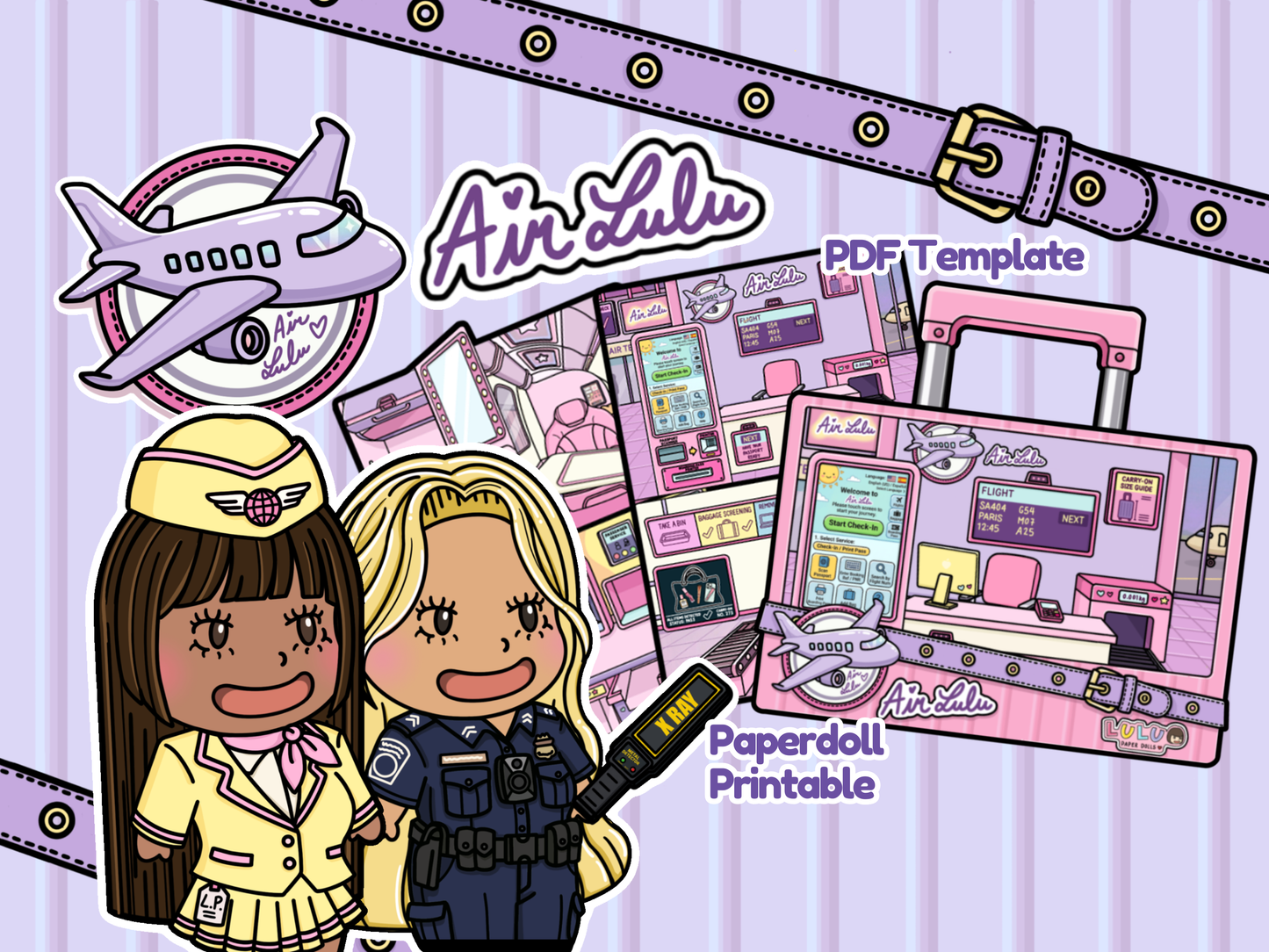 Air Lulu Printable Template (Digital PDF Only)