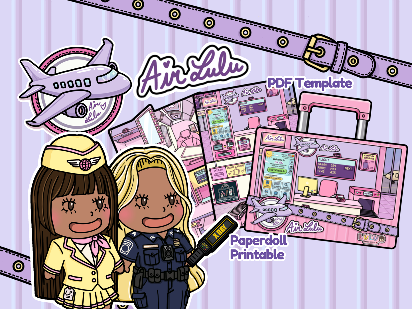 Air Lulu Printable Template (Digital PDF Only)