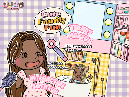 Family House Printable Template (Digital PDF Only)